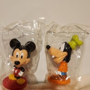 Kellogg's Mickey and Goofy mini bobbleheads.